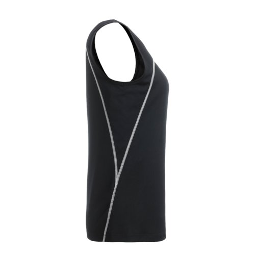 Sort og hvid polyester tanktop til damer.