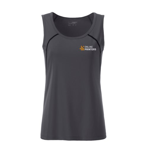 Mrkegr polyester sportstop til damer.