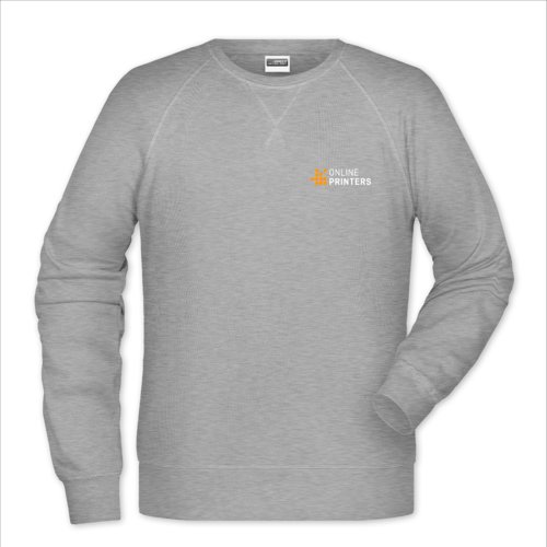 Grmeleret sweatshirt til mnd i bomulds-polyesterblanding.
