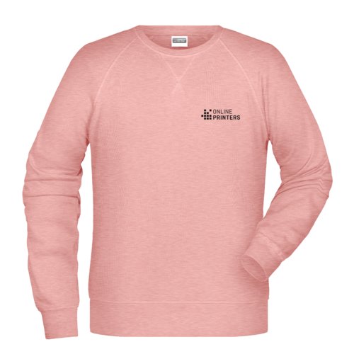 Rosameleret sweatshirt i bomuldsblanding til mnd.