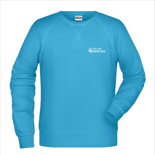 Turkis bomulds-polyester sweatshirt til mnd.