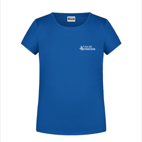 Kongebl bomulds-T-shirt til piger med korte rmer.