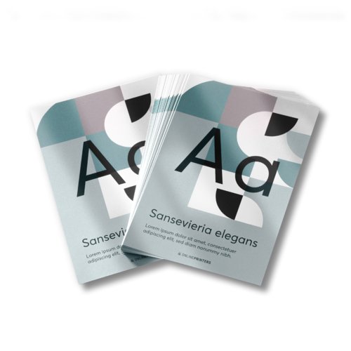 Invitationskort med effektfarver, liggende format, A6 5