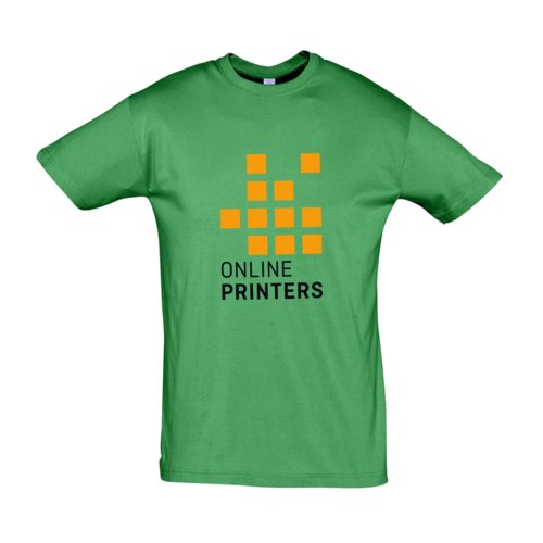 Grøn bomulds T-shirt, unisex pasform.