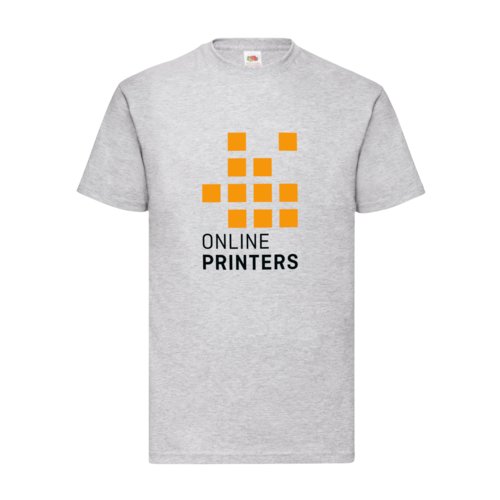 Grmeleret bomulds T-shirt til mnd med korte rmer.