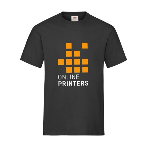 Sort bomulds t-shirt med korte rmer.