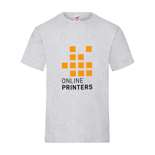 Grmeleret bomulds-T-shirt til mnd med korte rmer.