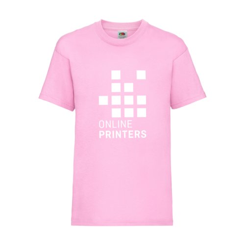 Lyserd bomulds-T-shirt til brn med korte rmer.