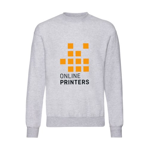 Grmeleret bomuld-polyester sweatshirt til mnd.