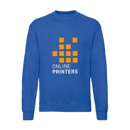 Kongebl sweatshirt i bomuldsblanding til mnd.