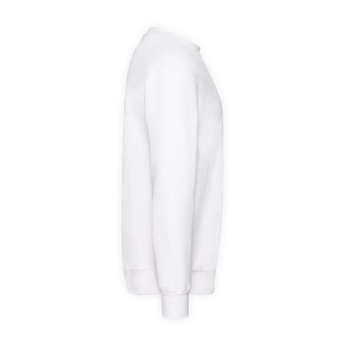 Hvid bomulds-polyester sweatshirt til mnd.