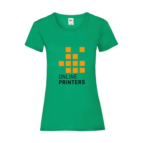 Grn bomulds T-shirt med korte rmer og rund hals.