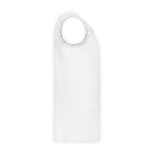 Hvid bomulds tanktop til mnd.
