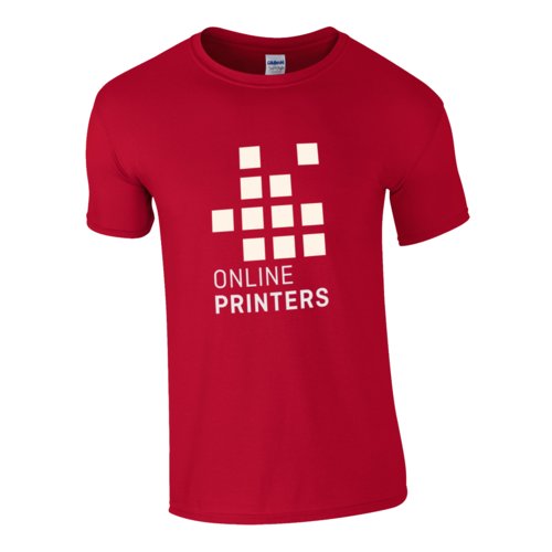 Kirsebrrd bomulds T-shirt til mnd med korte rmer.