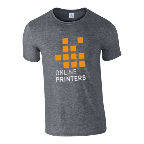 Grmeleret bomulds T-shirt til mnd.