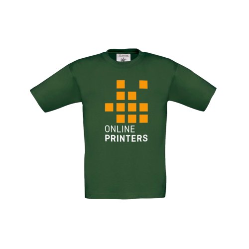 Grn bomulds T-shirt med korte rmer.