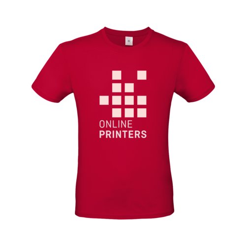 Mrkerd bomulds T-shirt til mnd med korte rmer.