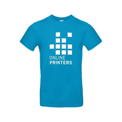 Atolbl bomulds T-shirt til mnd med korte rmer.