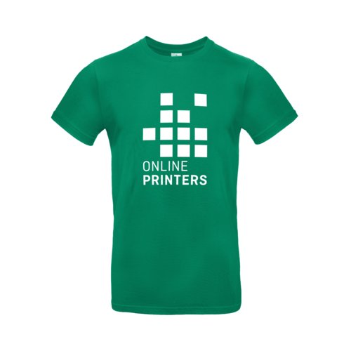 Grn bomulds-T-shirt med korte rmer.
