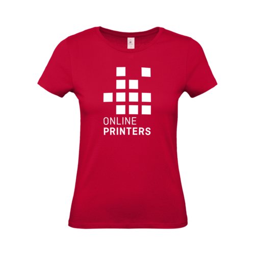 Mrkerd bomulds-T-shirt til damer med korte rmer.