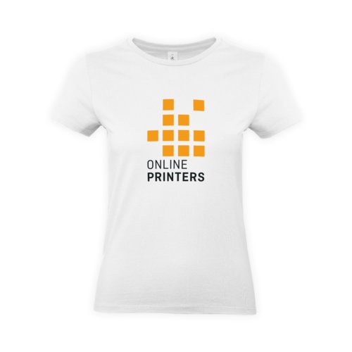 Aske-gr bomulds T-shirt til damer med korte rmer.
