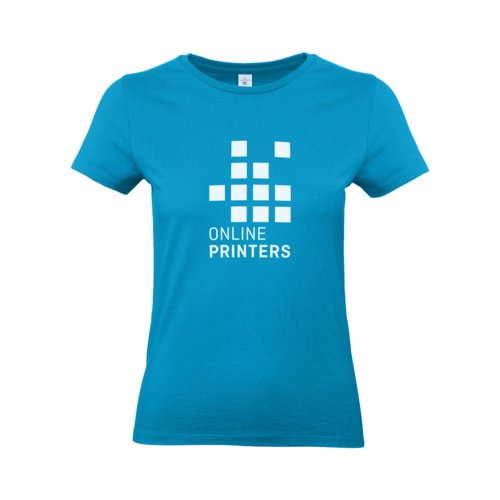 Atolbl dame T-shirt i bomuld med korte rmer.
