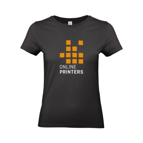 Sort T-shirt i bomuld med korte rmer.