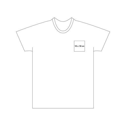 Lys bomulds T-shirt til drenge med korte rmer.