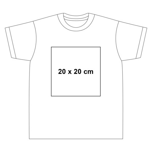 Hvid bomulds-T-shirt til drenge med korte rmer og rund halsudskring.
