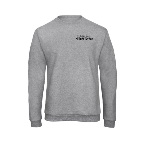 Grmeleret sweatshirt i bomuldsblanding til mnd.