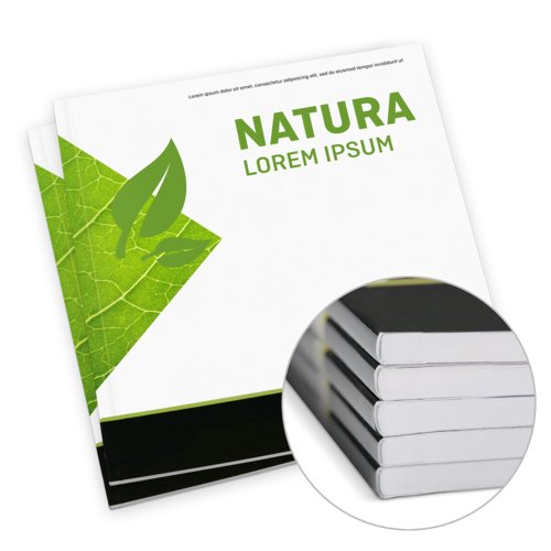 Kataloger, limindbinding, øko-/naturpapir, firkantet, A6-firkantet 3