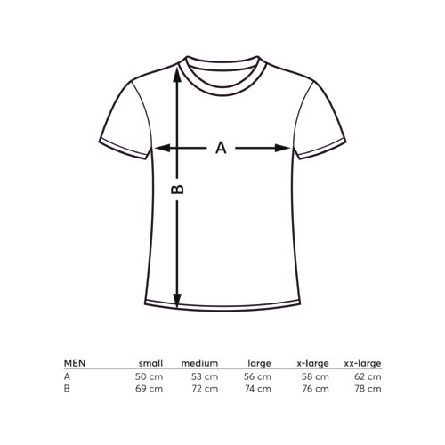 Bomulds-T-shirt med korte ærmer og rund hals, unisex.