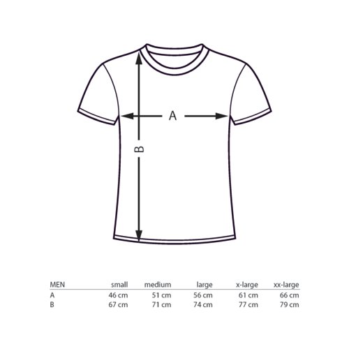 Bld bomulds-T-shirt med rund hals og korte rmer.