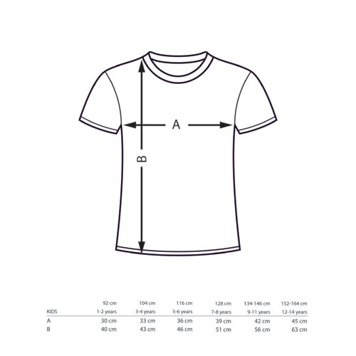 Bomulds T-shirts med korte rmer og rund hals.
