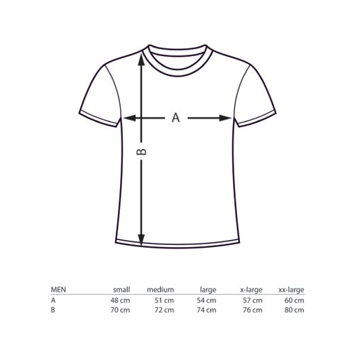 Bomulds T-shirt med korte rmer og rund hals.