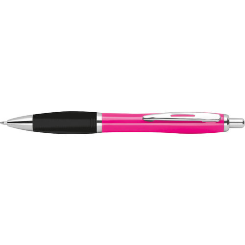 Pink kuglepen af genanvendt ABS-plast med klips.