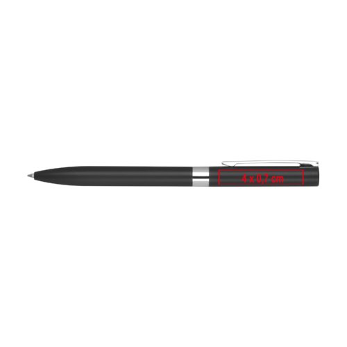 Sort gelpen med htte og metalelementer.
