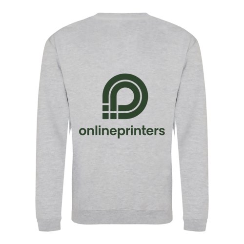 Grmeleret sweatshirt i bomuldsblanding, unisex.
