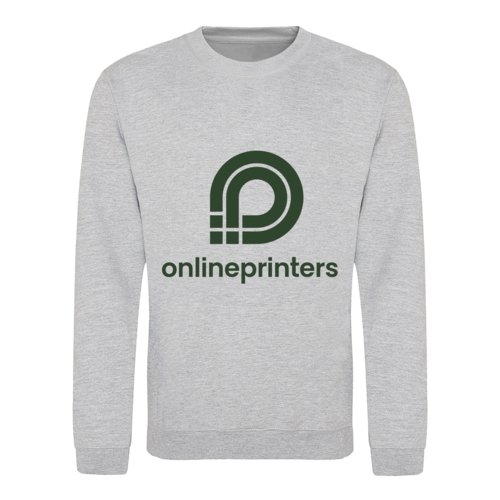 Grmeleret unisex sweatshirt i bomuldsblanding med rund hals.