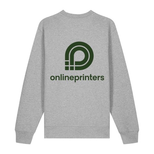 Grmeleret sweatshirt i kologisk bomuld, unisex.