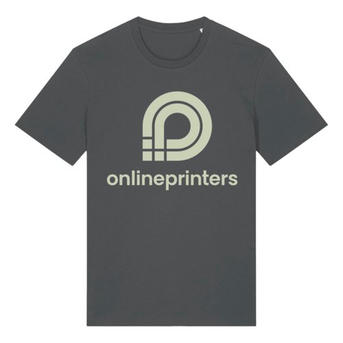 Antracitfarvet T-shirt i kologisk bomuld med korte rmer.
