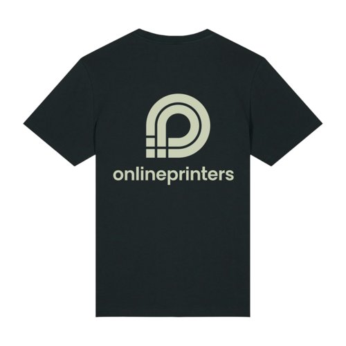 Sort T-shirt i kologisk bomuld med unisex-pasform.