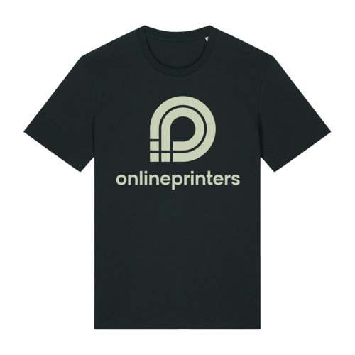 Sort kologisk bomulds T-shirt med korte rmer, unisex pasform.