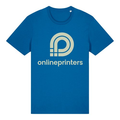 Kongebl kologisk bomulds T-shirt med korte rmer og rund hals.