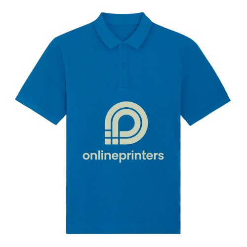 Kongebl polo shirt i kologisk bomuld med korte rmer.