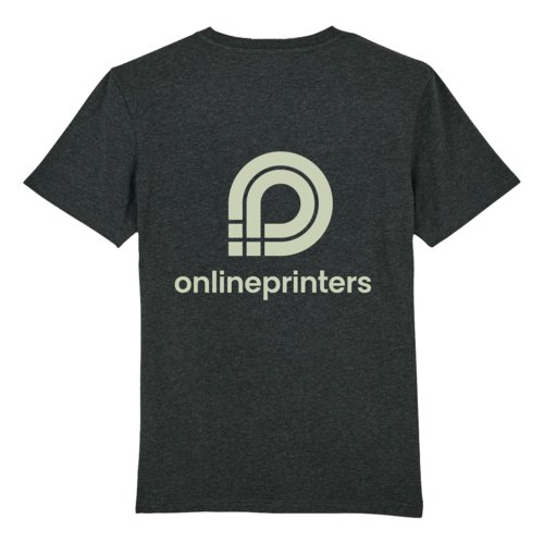 Mrkegrmeleret unisex T-shirt i kologisk bomuld.