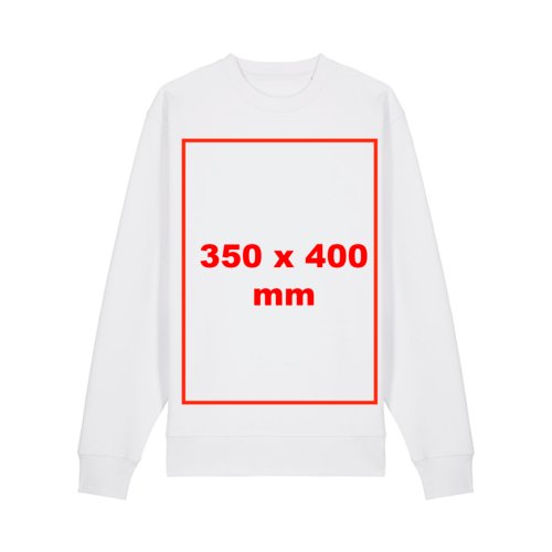 Unisex sweatshirt i stof med lange rmer.