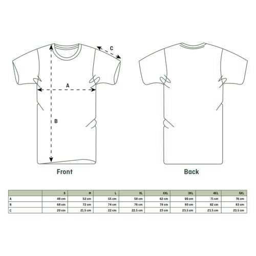 Unisex T-shirt i stof med korte rmer og rund hals.