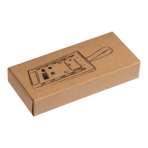 Transparent powerbank med 10.000 mAh kapacitet.