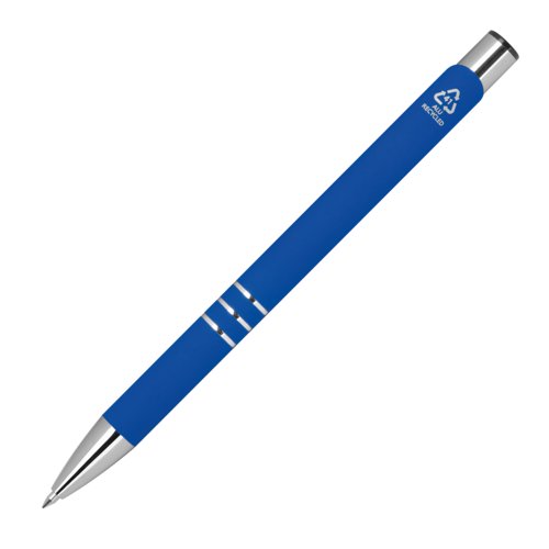 Bl gelpen med metalelementer og htte.